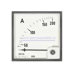 آمپرمتر تکی (1000-0) آمپر آنالوگ عقربه ای(ابعاد 96 * 96) BEW