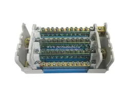 جعبه (باکس) باسبار سه فاز (سه فاز و نول) 12 پیچ 160 آمپر BLOX(NSC)