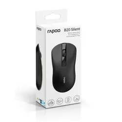 ماوس اپتیکال بی‌سیم بی‌صدا Rapoo B20