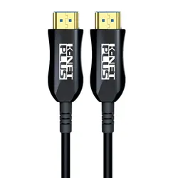 کابل HDMI v2.0 فیبر نوری کی نت پلاس مدل- KP-CHAOC600 طول 60متر
