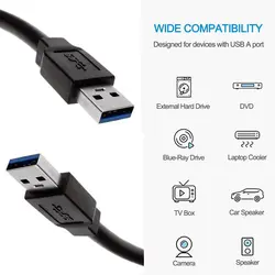 کابل لینک USB3.0 تی سی تراست مدل TC-U3CA12 طول 1.2 متر