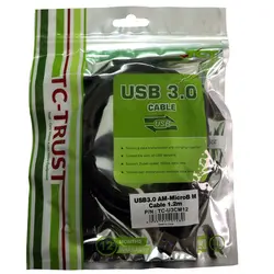 کابل هارد USB3.0 تی سی تراست مدل TC-U3CM12 طول 1.2 متر