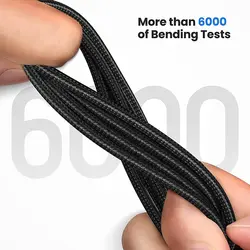 کابل شارژ سه سر بیبوشی مدل BIBOSHI USB To Type-C/Micro USB/Lightning Cable A17