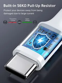 کابل شارژ تایپ سی 120 واتی بیبوشی مدل Biboshi 120W USB To Type-C Charging Cable A16