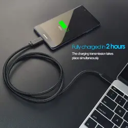 کابل دو سر تایپ سی بیبوشی مدل BIBOSHI USB-C To USB-C Charge&Sync Cable A12