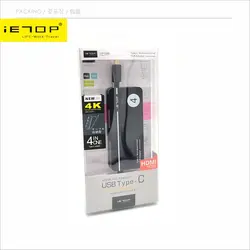 تبدیل Type-c به HDMI و USB-3 آی ای تاپ مدل IETOP Adapter Type C To HDMI, USB3 TUH-311
