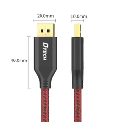کابل دو سر دیسپلی دیتک مدل Dtech Display to Display Cable H205