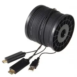 کابل HDMI بستر فيبر نوری با کيفيت 60@4K بطول 100 متر فرانت مدل FN-HFC1000