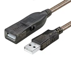 کابل افزایش طول 30 متری usb دیتک مدل DTECH DT-5043 USB Extension Cable 30 Meter