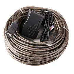 کابل افزایش طول 30 متری usb دیتک مدل DTECH DT-5043 USB Extension Cable 30 Meter