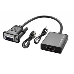 تبدیل vga به hdmi با کابل صدا و برق ایده idea