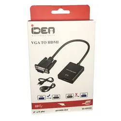 تبدیل vga به hdmi با کابل صدا و برق ایده idea