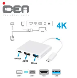 تبدیل ایده  Type-C به HDMI و USB3.0 وidea  Type-C