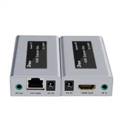 اکستندر HDMI با کابل CAT5 دیتک 50متر DTECH DT-7009CI HDMI Extender 50m With IR