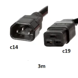 کابل برق بک تو بک بافو مدل C14-C19 طول 3 متر