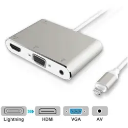 تبدیل لایتنینگ به HDMI/VGA/AV مدل 7585s