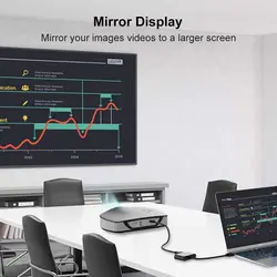 مبدل HDMI به VGA و HDMI با  کابل صدا مدل HDMI To HDMI and VGA Splitter With Audio HT090