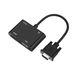 مبدل VGA به HDMI و VGA مدل VGA To HDMI VGA Adapter HT080