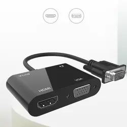 مبدل VGA به HDMI و VGA مدل VGA To HDMI VGA Adapter HT080