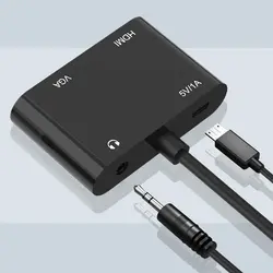 مبدل VGA به HDMI و VGA مدل VGA To HDMI VGA Adapter HT080