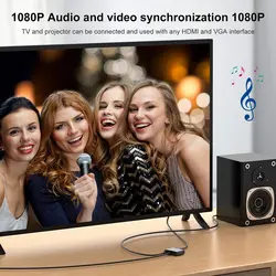 مبدل VGA به HDMI و VGA مدل VGA To HDMI VGA Adapter HT080