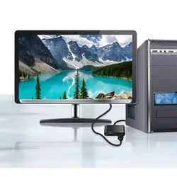 مبدل VGA به HDMI و VGA مدل VGA To HDMI VGA Adapter HT080