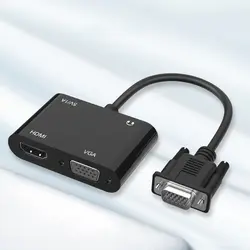 مبدل VGA به HDMI و VGA مدل VGA To HDMI VGA Adapter HT080