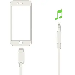 کابل تبديل لايتنينگ به AUX مدل Apple Lightninig To Aux Cable