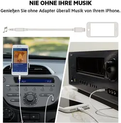 کابل تبديل لايتنينگ به AUX مدل Apple Lightninig To Aux Cable