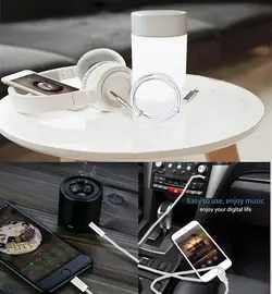 کابل تبديل لايتنينگ به AUX مدل Apple Lightninig To Aux Cable