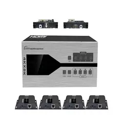 سوئیچ ماتریس مدولار ۴ در۴ HDMI لنکنگ مدل LKV4x4 HDbitT