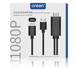 کابل تبدیل اونتن USB به HDMI مدل 7562s onten به طول 1 متر