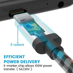 کابل دو سر USB 3.1 Type C فرانت نسل دوم با E-Marker به طول 1متر