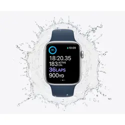ساعت هوشمند اپل واچ سری SE 2021 مدل  40mm Aluminum Case with Sport silicone BandApple Watch Series SE 2021 40mm Aluminum Case