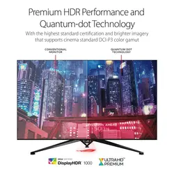 مانیتور مخصوص بازی ایسوس مدل ROG Swift PG65UQ سایز65 اینچASUS ROG Swift PG65UQ Monitor GAMING 65 Inch