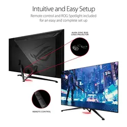 مانیتور مخصوص بازی ایسوس مدل ROG Swift PG65UQ سایز65 اینچASUS ROG Swift PG65UQ Monitor GAMING 65 Inch