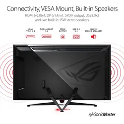 مانیتور مخصوص بازی ایسوس مدل ROG Swift PG65UQ سایز65 اینچASUS ROG Swift PG65UQ Monitor GAMING 65 Inch