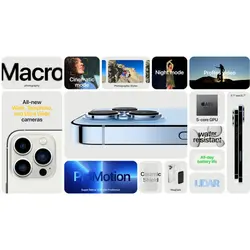 گوشی موبایل اپل مدل iPhone 13 Pro Max JP تک سیم‌ کارت ظرفیت 128 گیگابایت و رم 6 گیگابایتApple iPhone 13 Pro Max JP Single SIM 128GB And 6GB RAM Mobile Phone