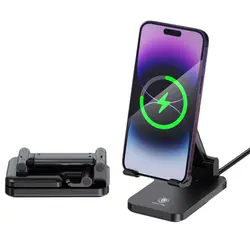 شارژر وایرلس تاشو گرین لاین Foldable Wireless Charging Stand توان 15 وات