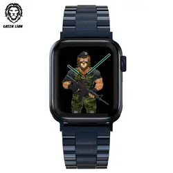 بند فلزی اپل واچ گرین لاین 42/44/45 میلی متر Green Lion Metallic Grande