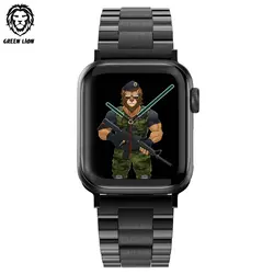 بند فلزی اپل واچ گرین لاین 42/44/45 میلی متر Green Lion Metallic Grande