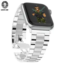 بند فلزی اپل واچ گرین لاین 42/44/45 میلی متر Green Lion Metallic Grande
