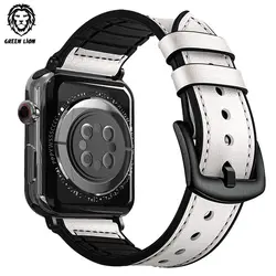بند چرمی اپل واچ پرودو 44/45 میلی متر Porodo Leather + Silicone Watch Band