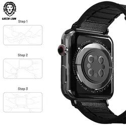 بند چرمی اپل واچ پرودو 44/45 میلی متر Porodo Leather + Silicone Watch Band