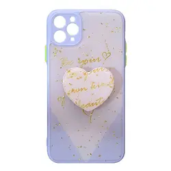 قاب رزینی با پاپ سوکت قلبی آیفون iPhone 11 Pro Max