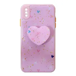 قاب رزینی با پاپ سوکت قلبی آیفون iPhone X/XS