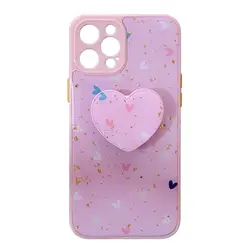 قاب رزینی با پاپ سوکت قلبی آیفون iPhone 12 Pro Max