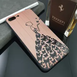 قاب ژله‌ای طرح چوب برای گوشی موبایل آیفون 7 پلاس