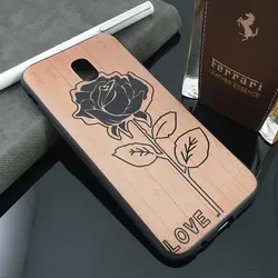 قاب ژله‌ای طرح چوب برای گوشی موبایل سامسونگ J5 Pro