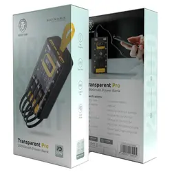 پاوربانک گرین لاین مدل Transparent Pro ظرفیت 20000 میلی آمپر توان 20 وات